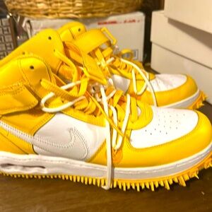 Off white Nike shoes